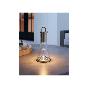 Kandella 6" One Light Rechargeable Table Lamp, Hand Rubbed Antique Brass