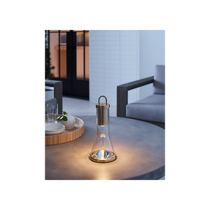 Kandella 6" One Light Rechargeable Table Lamp, Hand Rubbed Antique Brass
