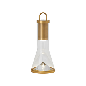 Kandella 6" One Light Rechargeable Table Lamp, Hand Rubbed Antique Brass