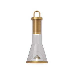 Kandella 6" One Light Rechargeable Table Lamp, Hand Rubbed Antique Brass
