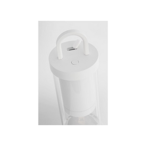 Kandella 6" One Light Rechargeable Table Lamp, Matte White