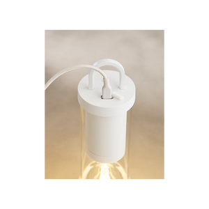 Kandella 6" One Light Rechargeable Table Lamp, Matte White