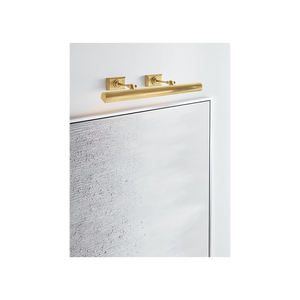 Cabinet Maker 24" Two Light Picture Light, Hand-Rubbed Antique Brass