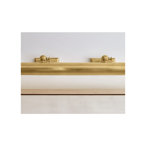 Cabinet Maker 24" Two Light Picture Light, Hand-Rubbed Antique Brass