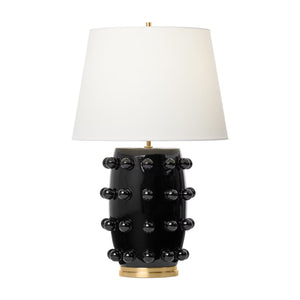 Linden 17" One Light Table Lamp, Black