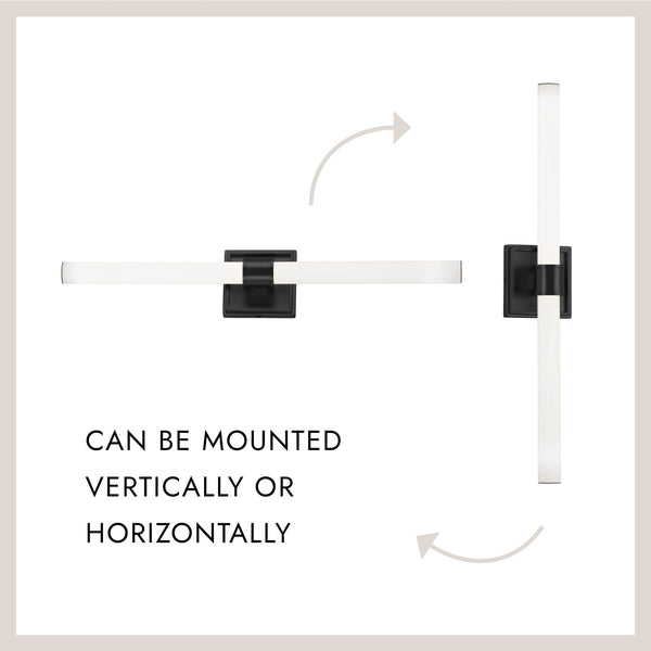 Ronan 24" LED Vanity Light, Brushed Nickel