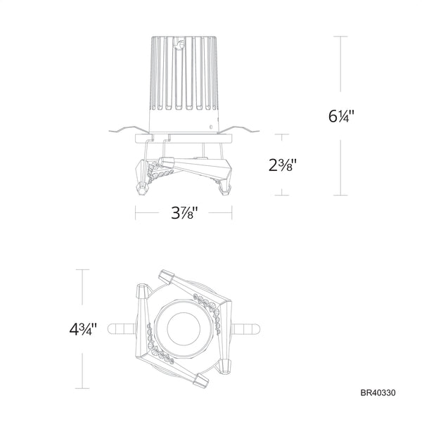 Visata 5'' LED Recessed Light, Chrome