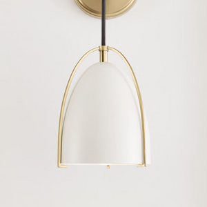 Norman 6" One Light Wall / Bath Sconce, Satin Brass