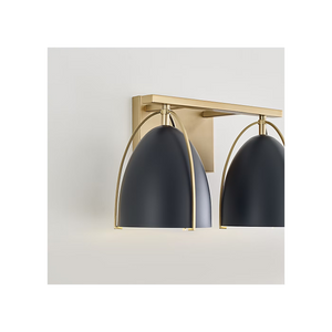Norman 15" Two Light Wall / Bath, Satin Brass