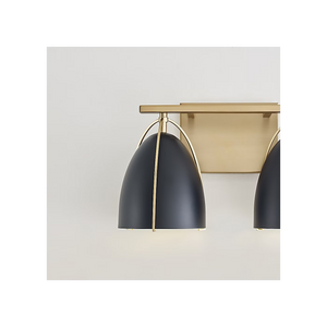 Norman 15" Two Light Wall / Bath, Satin Brass