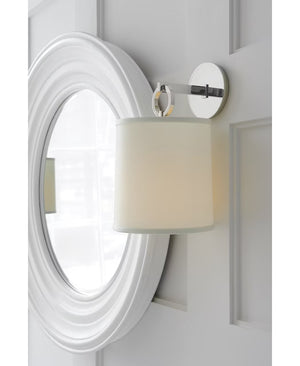 French Cuff 8" One Light Wall Sconce, Polished Nickel