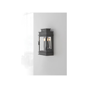 Linear Lantern 9" Two Light Wall Sconce, Bronze
