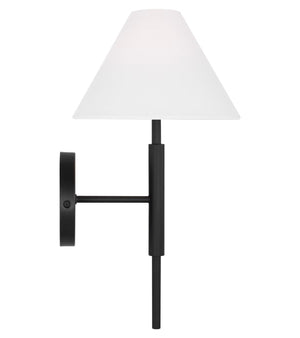 Drew & Jonathan Porteau 9" One Light Bath Vanity, Midnight Black