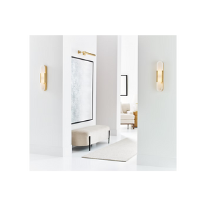 Melange 4.25" LED Wall Sconce, Antique-Burnished Brass