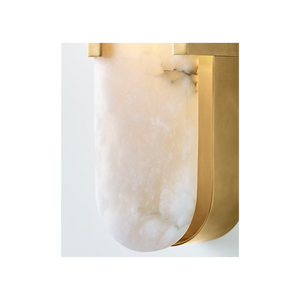 Melange 4.25" LED Wall Sconce, Antique-Burnished Brass