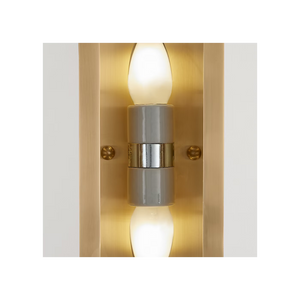 Melange 4.25" LED Wall Sconce, Antique-Burnished Brass