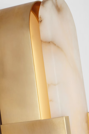 Melange 4.25" LED Wall Sconce, Antique-Burnished Brass