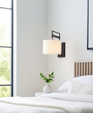 Gael 11" LED Wall Sconce, Warm Iron and Antique Brass
