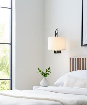 Gael 11" LED Wall Sconce, Warm Iron and Antique Brass