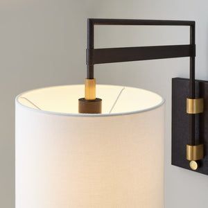 Gael 11" LED Wall Sconce, Warm Iron and Antique Brass