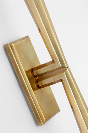 Galahad 3" LED Wall Sconce, Hand-Rubbed Antique Brass