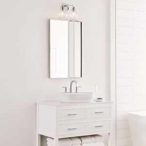 Clara 14.75" Two Light Vanity, Chrome