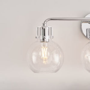 Clara 24" Three Light Vanity, Chrome