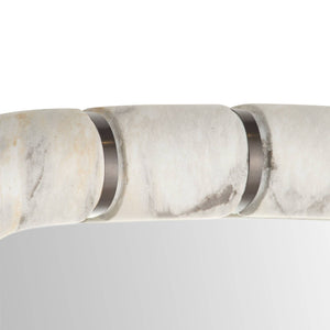 Vesper 24" Mirror, Gray Flower
