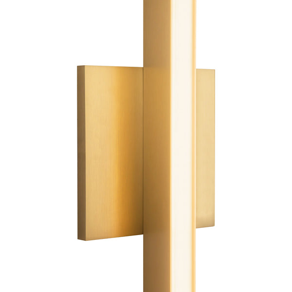 Calder 24" LED Wall Sconce, Brushed Gold