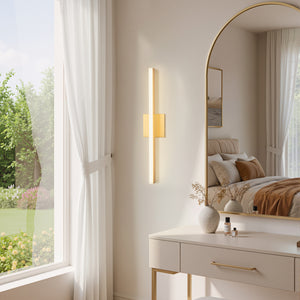Calder 24" LED Wall Sconce, Brushed Gold