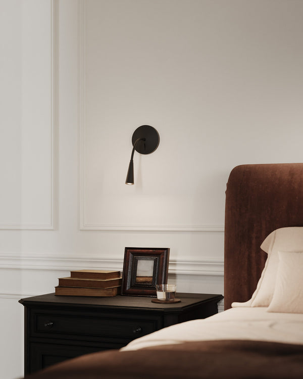 Conifer 5" LED Reading Wall Sconce, Black