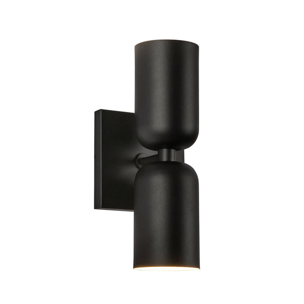 Sycamore 12" Two-Light Wall Sconce, Black