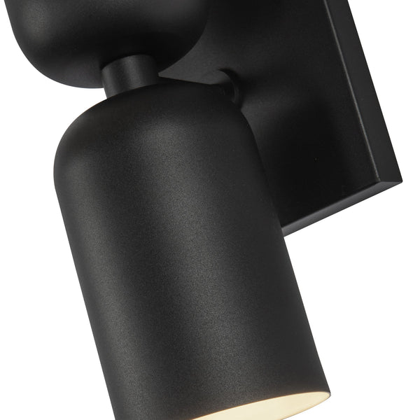 Sycamore 12" Two-Light Wall Sconce, Black