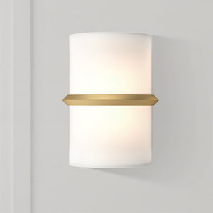 Tavos 9" LED Wall Sconce, Brushed Gold