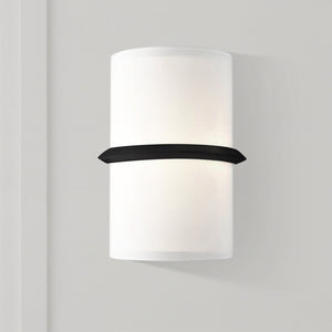 Tavos 9" LED Wall Sconce, Black