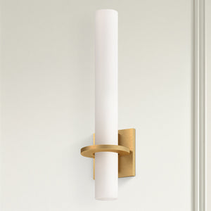 Bridge 5" LED Wall Sconce, Brushed Gold