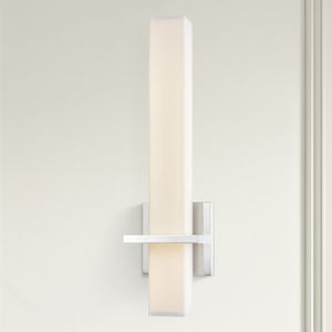Bridge 18" LED Wall Sconce, Chrome