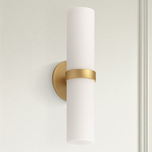 Serra 15" LED Wall Sconce, Brushed Gold