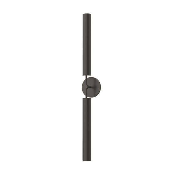 LeVasseur Two-Light LED Vanit Wall Sconce, Metal Shade/Urban Bronze
