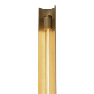 LeVasseur 2" Two-Light LED Wall/Vanity Light, Metal Shade/Vintage Brass