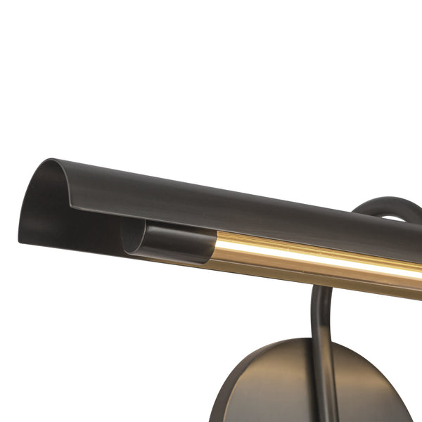 LeVasseur 14" LED Vanity Wall Sconce, Metal Shade/Urban Bronze