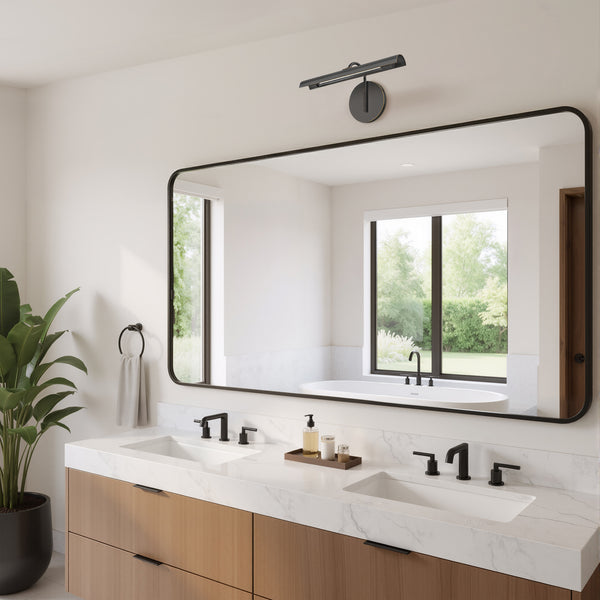 LeVasseur 14" LED Vanity Wall Sconce, Metal Shade/Urban Bronze