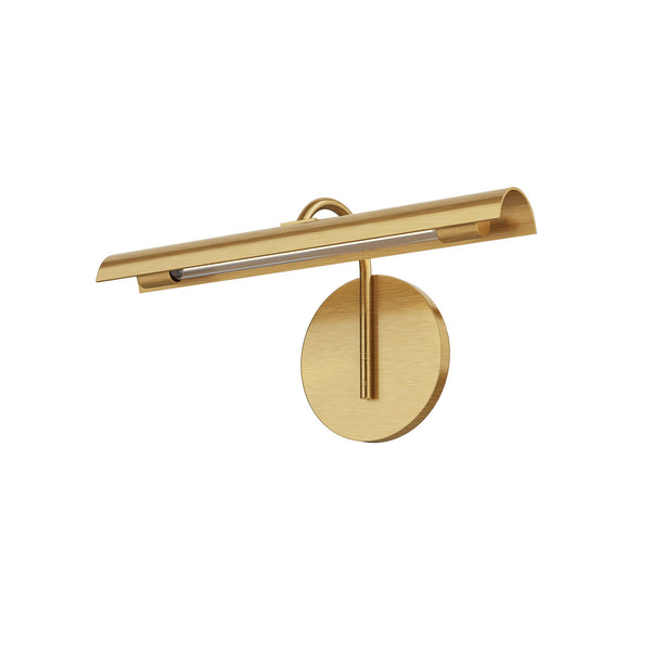 Sundance 14" LED Vanity Wall Sconce, Metal Shade/Vintage Brass