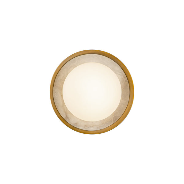 Arvella Vanity-style 8" Wall Light, Vintage Brass