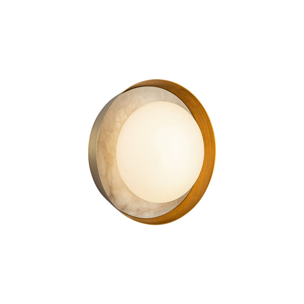 Arvella Vanity-style 8" Wall Light, Vintage Brass