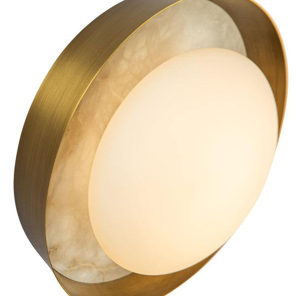 Arvella Vanity-style 8" Wall Light, Vintage Brass
