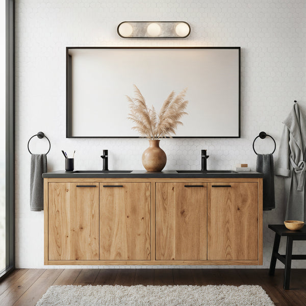 Arvella Vanity-style 23" Wall Light, Urban Bronze