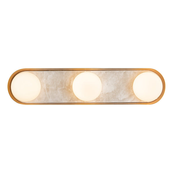 Arvella Vanity-style 23" Wall Light, Vintage Brass