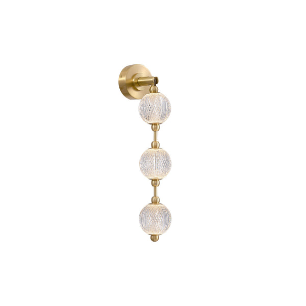 Marlowe Vanity-style 23" Wall Light, Natural Brass