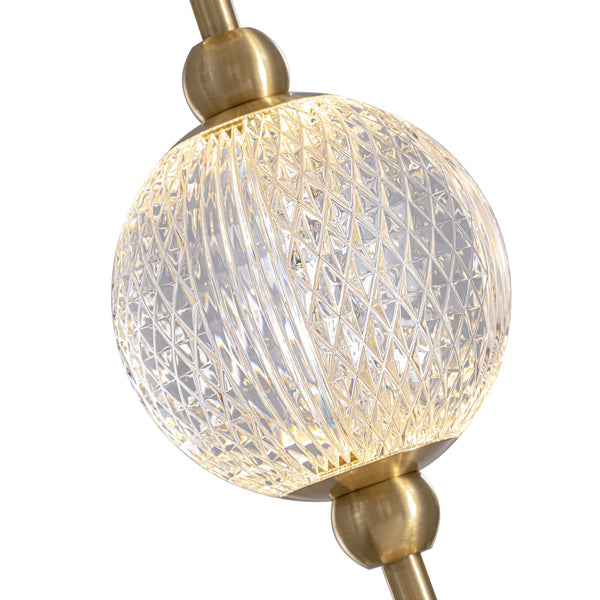 Cassia Vanity-style 23" Wall Light, Natural Brass